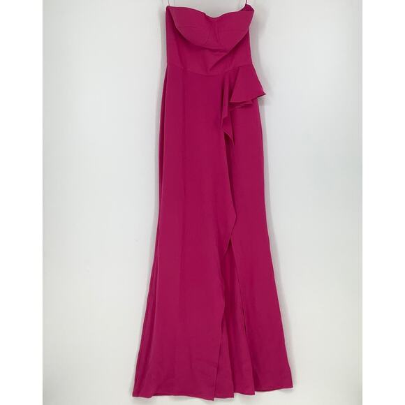 NEW! Dress the Population Size X-Small Kai Fuchsia Gown XS Prom Formal G17-10 - Picture 2 of 8